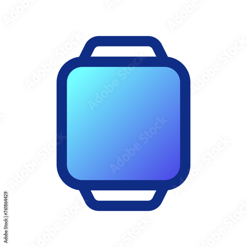 Editable vector blank square smartwatch screen icon. Part of a big icon set family. Perfect for web and app interfaces, presentations, infographics, etc