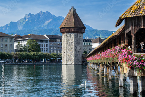 Water tower and Chapel Bridge
