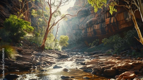 kings canyon, northern territory, australia photo