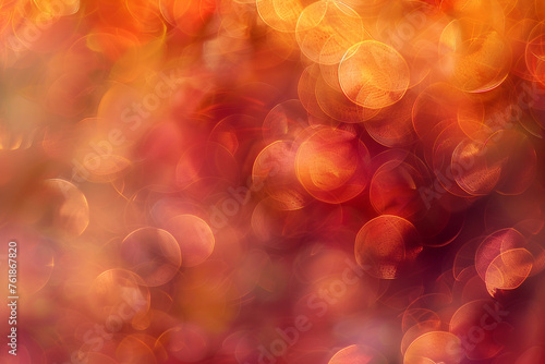 A bokeh pattern of soft, faded orange and red circles, mimicking the warm, diffused light of a cozy fireplace on a cold evening.