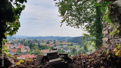 Panorama austriackiego miasta Schwanberg photo