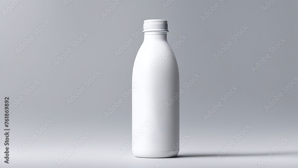 white plastic bottle mockup suitable for advertising milk or yoghurt products white plastic bottle mockup suitable for advertising milk or yoghurt products