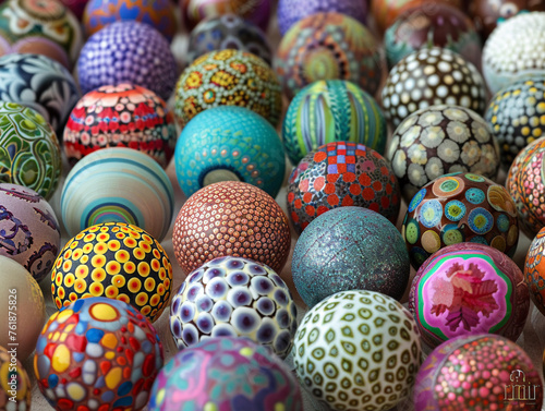 Ornate balls, colors provoke memories and feelings