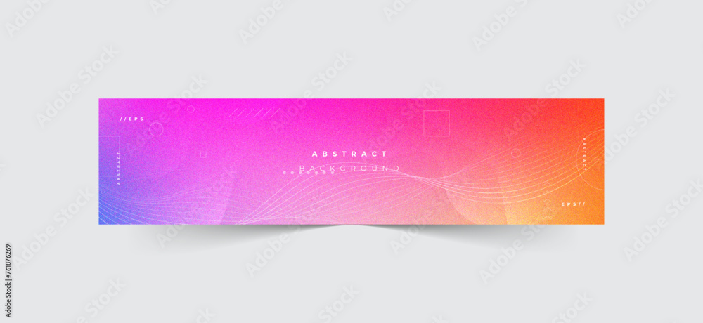 Linkedin banner abstract grainy background design