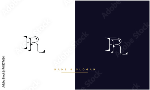 RI, IR,R , I, Abstract letters Logo monogram