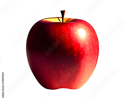 red apple isolated on white background png file photo