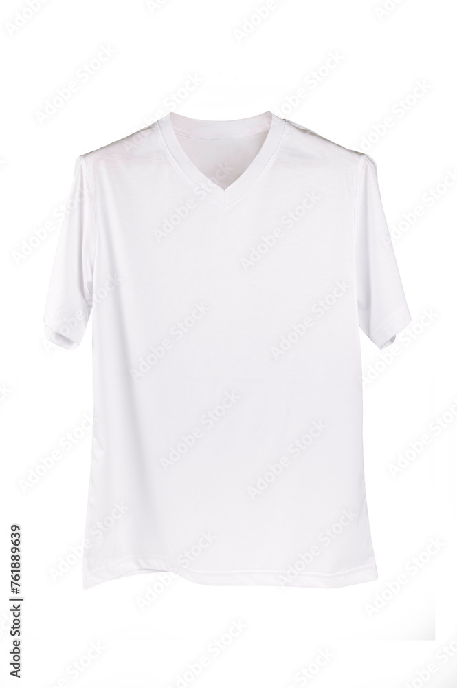 White t shirt mock up isolated on white White t shirt mock up isolated on white