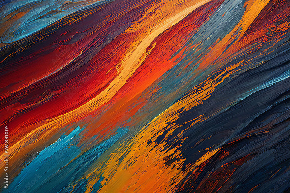 Abstract oil paint background - A background of various colors painted with oil paints on canvas Abstract oil paint background - A background of various colors painted with oil paints on canvas