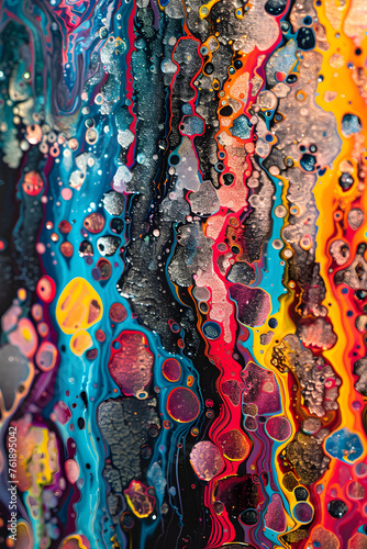 Splash of Vibrant Shades: An Abstract Art of Feelings and Philosophy