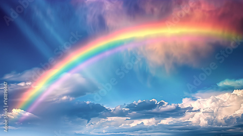 雨の後の綺麗な虹 © Libra