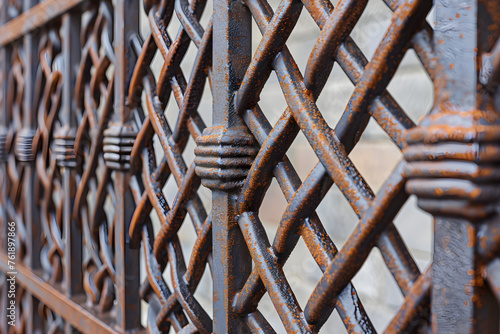 Elegantly Sculpted Iron Fence: A Harmonious Blend of Aesthetics and Safety