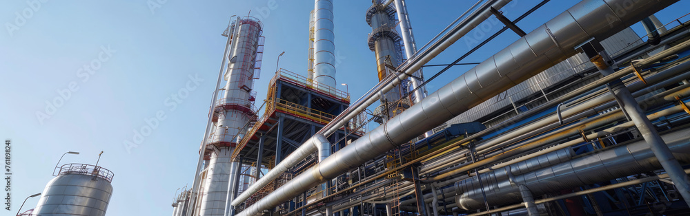 View of beautiful Petrochemical/oil and gas/chemical plant View of beautiful Petrochemical/oil and gas/chemical plant