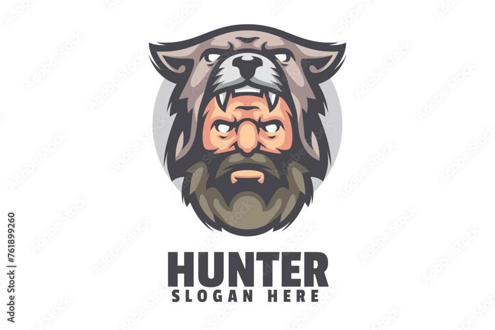 Hunter Mascot Logo Design