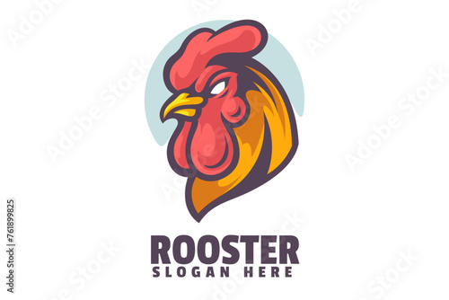 Rooster Mascot Logo Design