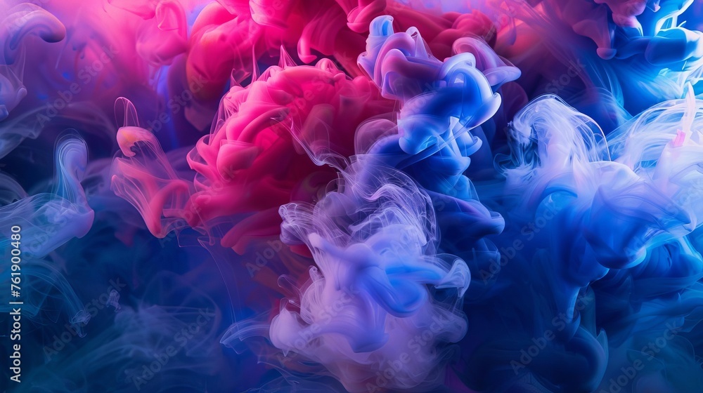 Mesmerizing abstract liquid ink explosion in vibrant colors