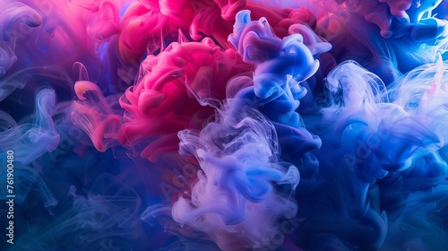 Mesmerizing abstract liquid ink explosion in vibrant colors