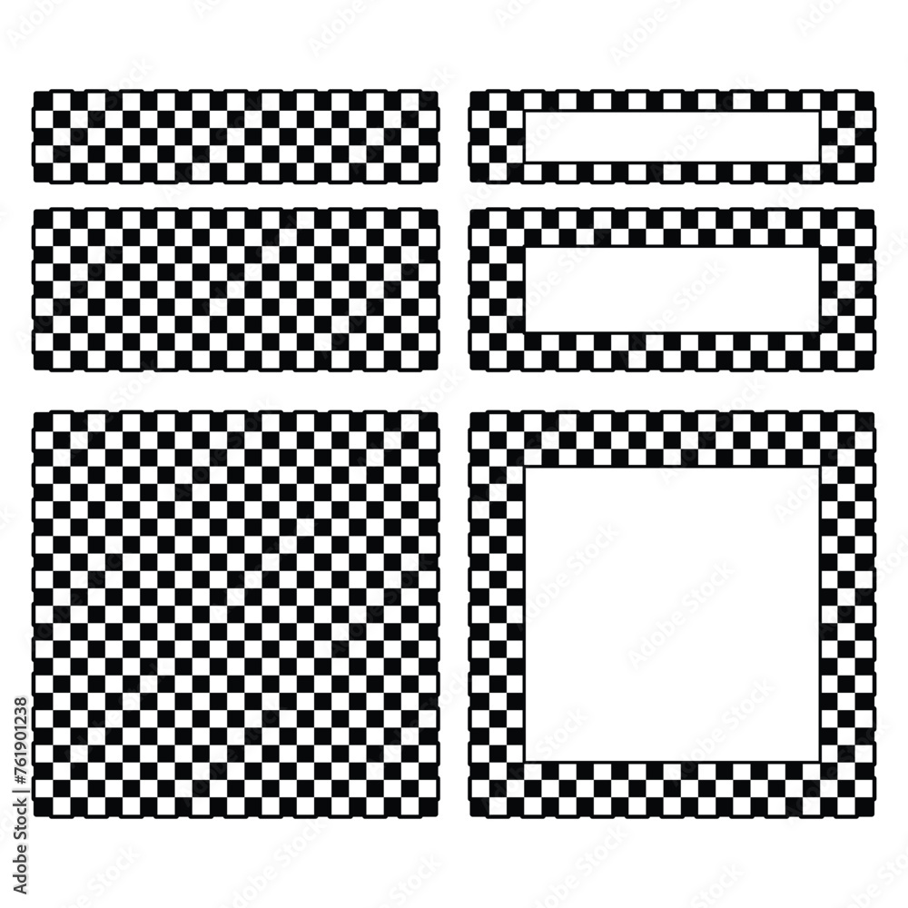 Racing flag design squares