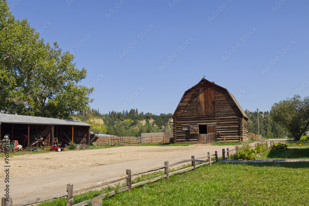 An Old Barn in the Summer