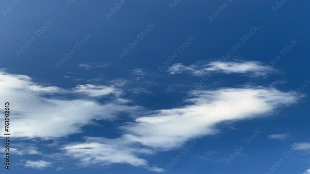 time lapse of White clouds move quickly against the blue sky. time lapse of White clouds move quickly against the blue sky.