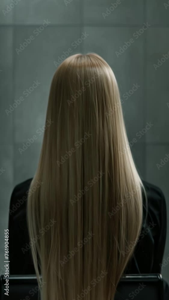 Contemplation in Silence - Woman with Long Blonde Hair Facing Wall
Contemplation in Silence - Woman with Long Blonde Hair Facing Wall