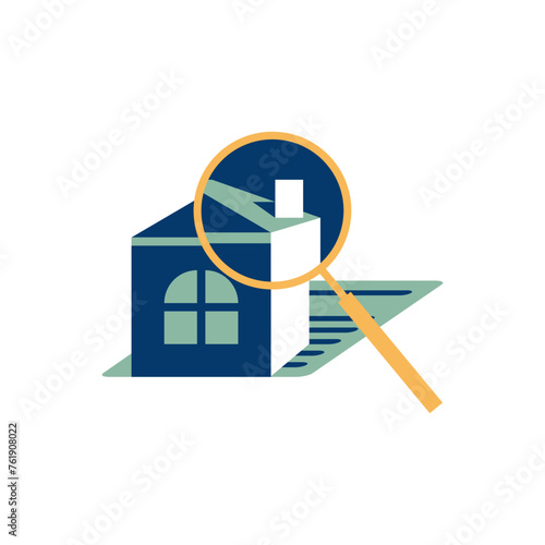 vector illustration of house inspection 
