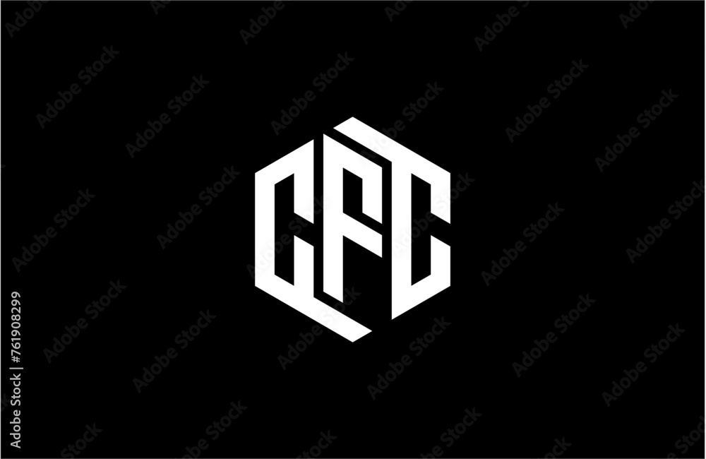 CFC creative letter logo design vector icon illustration CFC creative letter logo design vector icon illustration