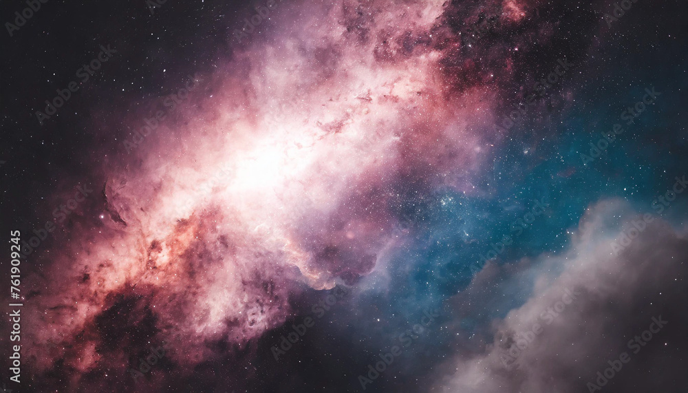 Fototapeta premium galaxy nebula with swirling colors, representing cosmic wonder and celestial beauty