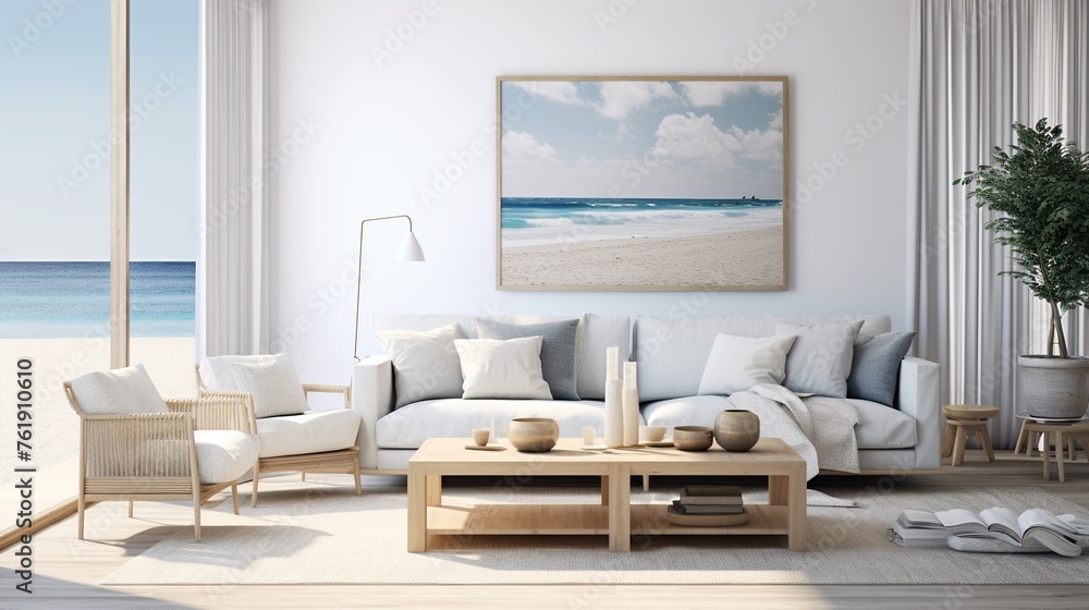 Modern interior composition of living room with elegant setting and background Modern interior composition of living room with elegant setting and background