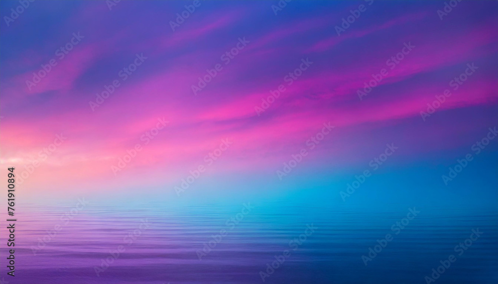 purple-blue gradient backdrop evokes dreamy vibes