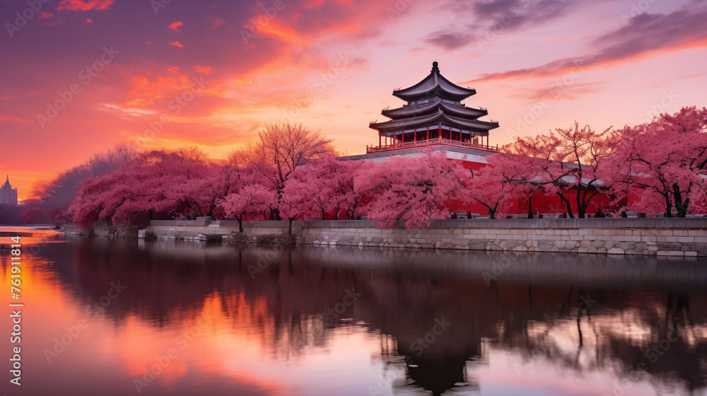 Obraz premium Imperial Legacy: Intricate Details in Beijing's Forbidden City
