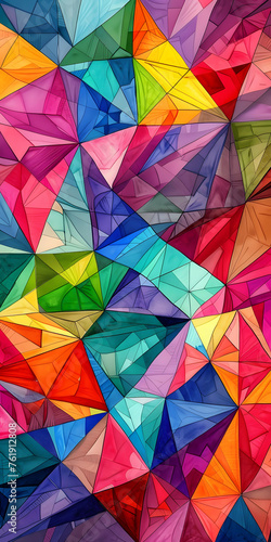 Padrões geométricos abstratos e coloridos para fundos