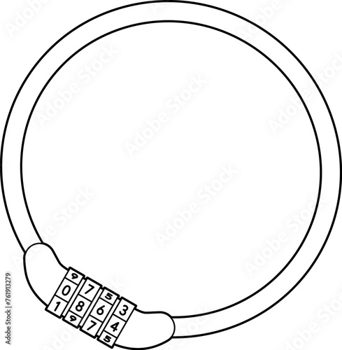 Bicycle dial wire lock