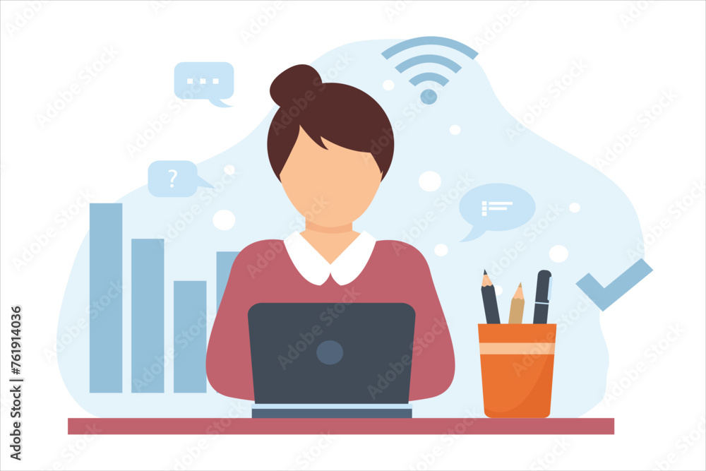 Business Finance Flat Illustration Design Business Finance Flat Illustration Design