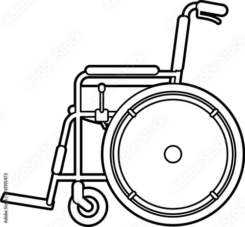 wheelchair. Sideways.