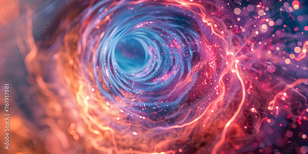 Quantum wormhole portrayed as a spacetime conduit a surreal vision of space travel, Exploring magnetic confinement fusion Quantum wormhole portrayed as a spacetime conduit a surreal vision of space travel, Exploring magnetic confinement fusion