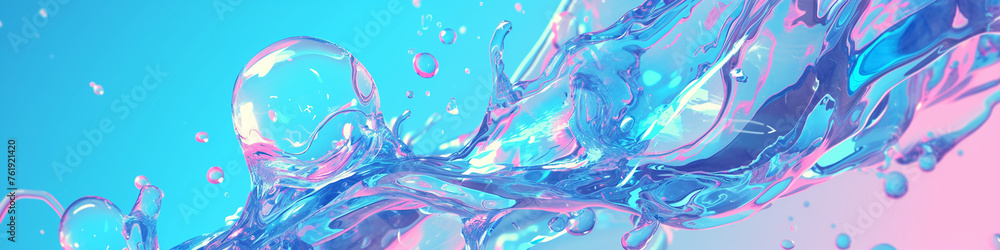 AI art, colorful water splash animation background AI art, colorful water splash animation background