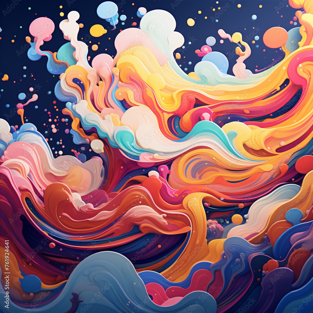 Illustrator's abstract mirage a digital escape Illustrator's abstract mirage a digital escape
