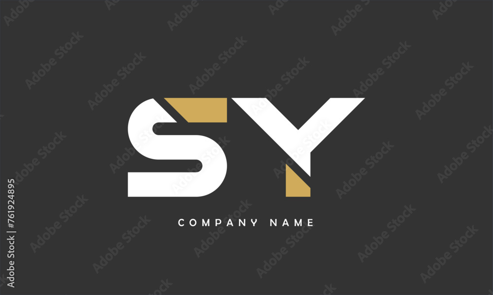 SY, YS, S, Y Abstract Letters Logo Monogram SY, YS, S, Y Abstract Letters Logo Monogram