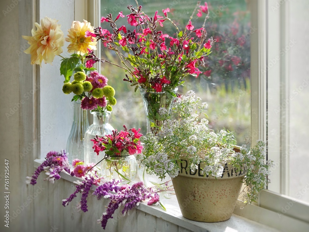 Fototapeta premium flowers in pots