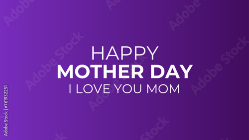 Mother's day greeting design with beautiful blossom flowers. purple background with hearts. Best Mom ever greeting card. fashion ads, poster, flyer, card, cover, poster. vector illustration
