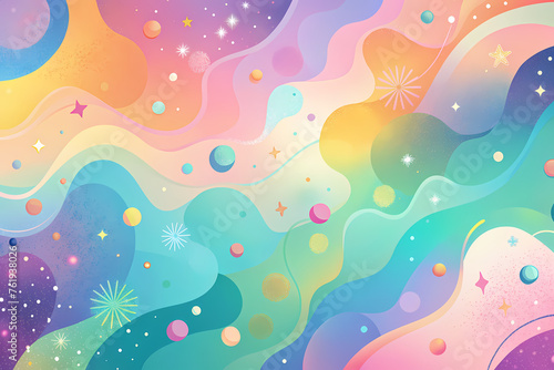 Fun colorful pastel color background 5