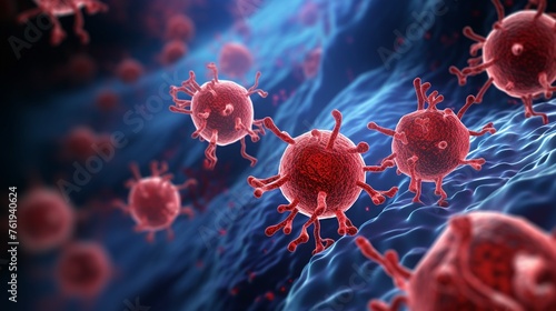 3D illustration of antibodies attacking phospholipids, visualizing the autoimmune nature of Antiphospholipid Syndrome, APS, photo