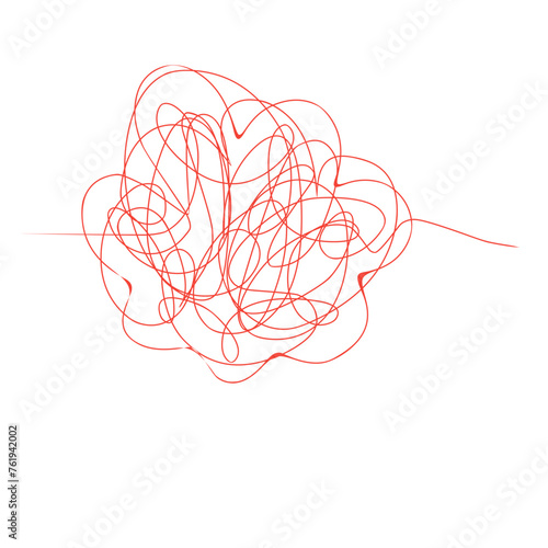 tangled red thread