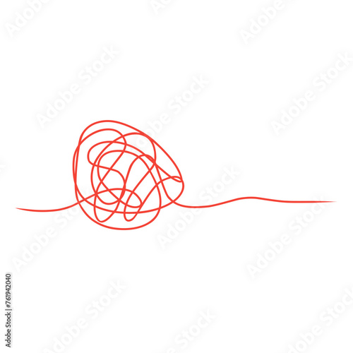 tangled red thread