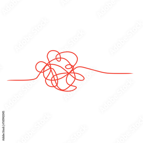 tangled red thread