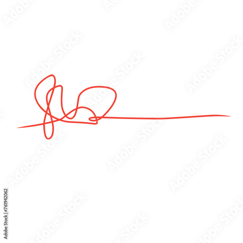 tangled red thread