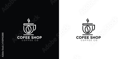 coffee cofe logo design modern and minimal logotype photo