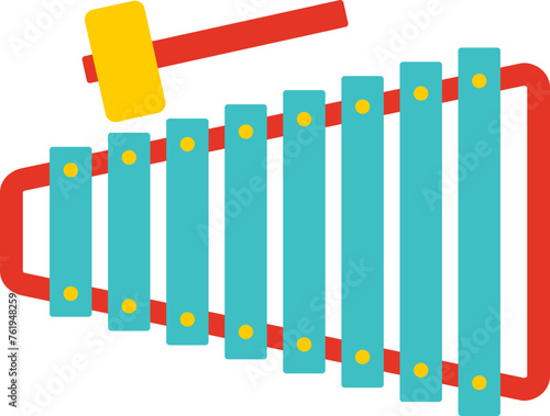 Xylophone toy illustration