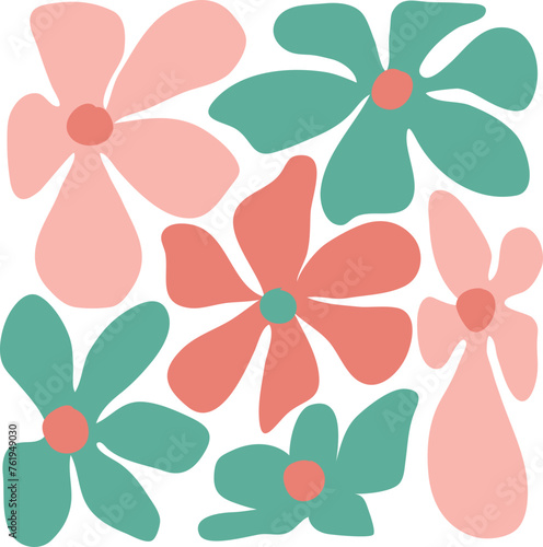 Distorted Flower Illustration (ID: 761949030)