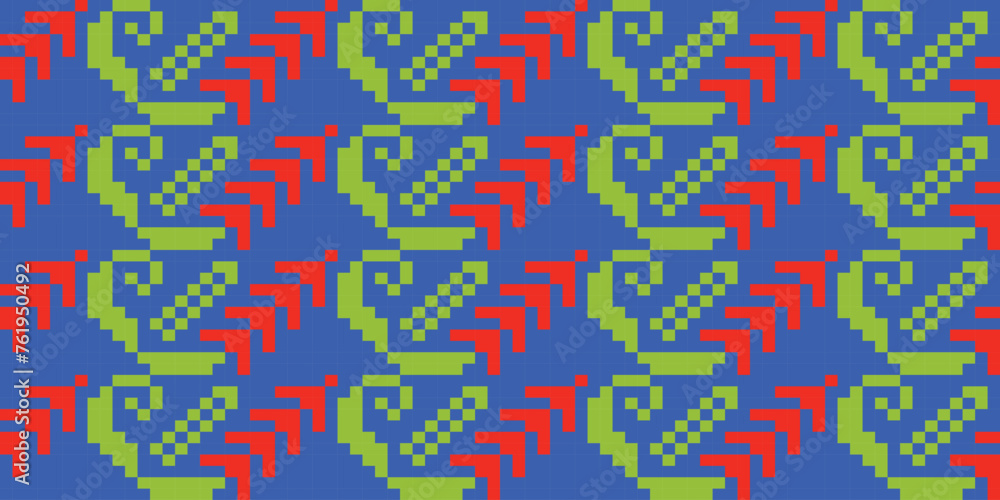 Ukrainian folk embroidery seamless pattern. Ukrainian towel with ornament, Rushnyk called, in vector. Ukrainian folk embroidery seamless pattern. Ukrainian towel with ornament, Rushnyk called, in vector.